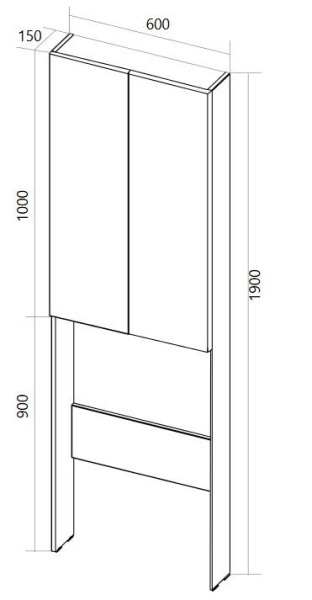 Шкаф 1Marka Gaula 60Н У92549