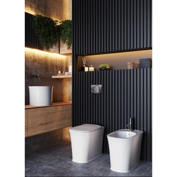 Сиденье для унитаза Kerasan The New Yorker 569130 с микролифтом, белый матовый