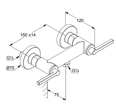 Смеситель для душа Kludi Nova Fonte 207100515