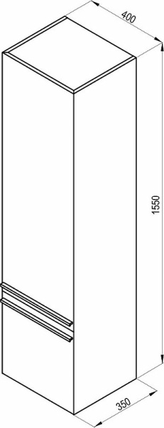 Пенал Ravak Clear SB 400 R X000000764