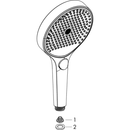 Ручной душ Hansgrohe Rainfinity 130 3jet EcoSmart 26865700 белый матовый