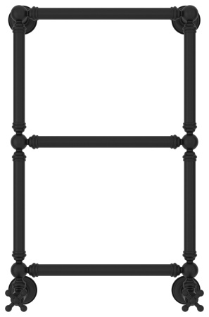 Полотенцесушитель Водяной Сунержа Ренессанс 1304 (66х40) Матовый Черный 31-0280-6640