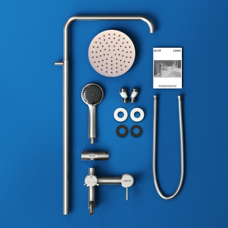 Душевая система с изливом Dorff Logic D0703000SS