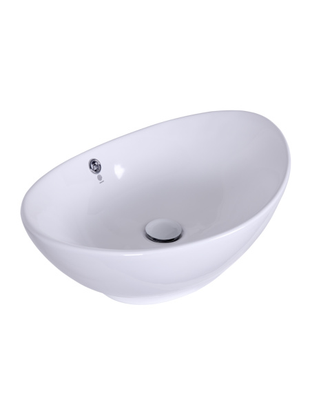 Раковина накладная (58,5х38) Orange  B08-585w белый глянец