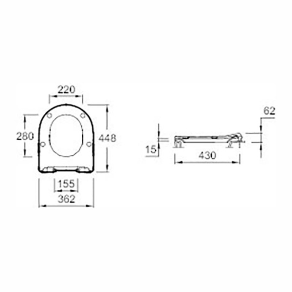 Крышка-сиденье Jacob Delafon Odeon Rive Gauche E24889-00