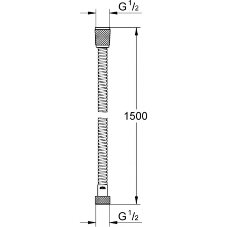 Душевой шланг ABBER AF0020W 150 см, белый