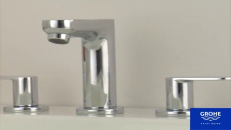 Смеситель для раковины на 3 отверстия Grohe Eurosmart Cosmopolitan 20187 000 (20187000) хром