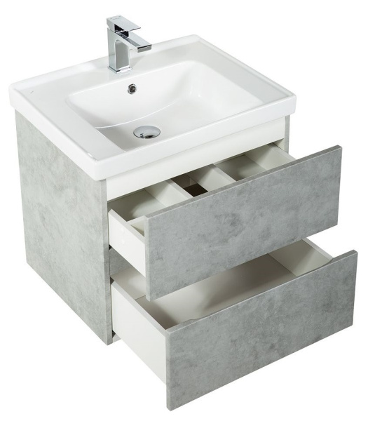 База под раковину напольная Art&max AM-Techno-900-2C-SO-LS935 Бетон лофт натуральный