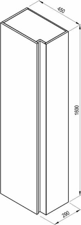 Пенал Ravak SB 10° X000000751