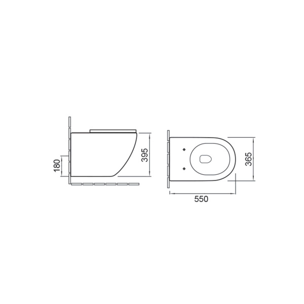 Унитаз подвесной Vincea Globo VT1-14 безободковый