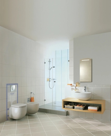 Система инсталляции для подвесного унитаза 3 в 1, Rapid SL, Grohe Система инсталляции для унитаза GROHE Rapid SL с панелью смыва (3 режима) (1,13 м) 38745 001 (38745001)