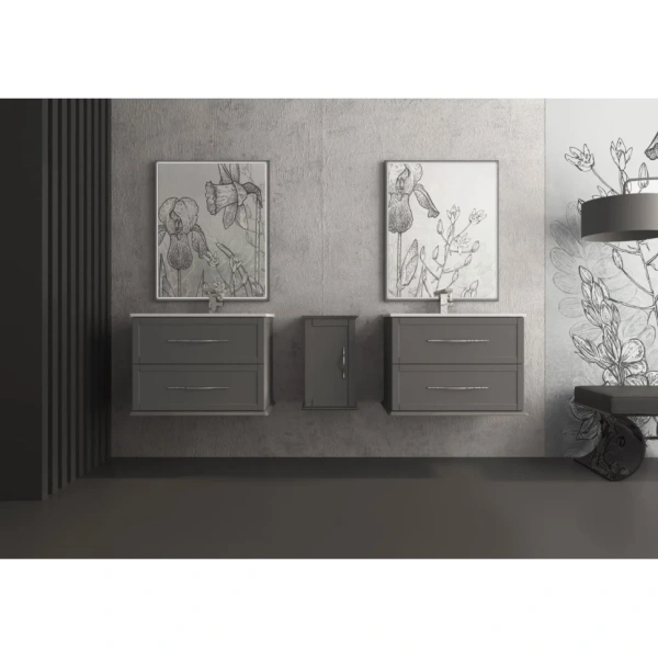 Тумба под раковину Cezares TIFFANY 55242 Grigio Nuvola