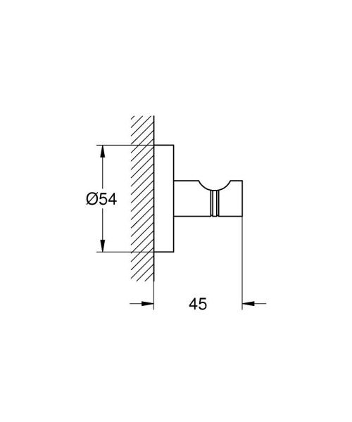 Крючок для халата Grohe Essentials 40364 AL1 (40364AL1) Крючок для халата Grohe Essentials 40364 AL1 (40364AL1)