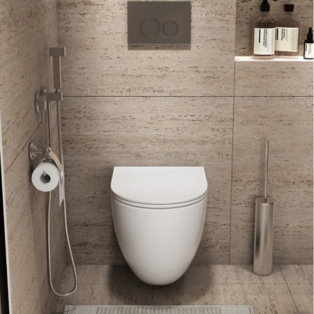 Комплект унитаза с инсталляцией Grossman Galaxy 97.4411SQC.01.210 с клавишей смыва