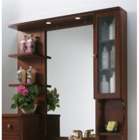 Зеркало со шкафчиком Eban FCPLS107DNnoce*1