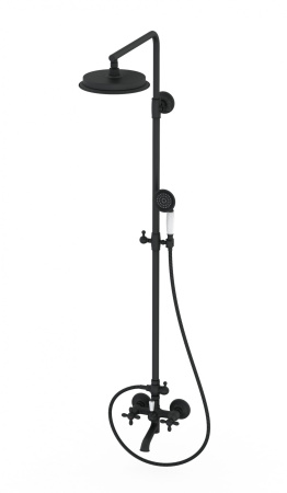 Душевая система WONZON & WOGHAND RETRO, черный матовый WW-88739020-MB