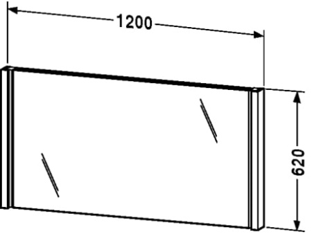 Зеркало с подсветкой Duravit 9648 67