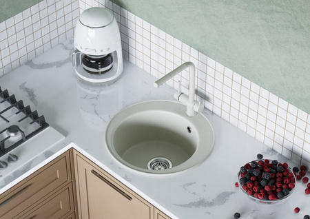 Кухонная мойка Aquaton Шелли 50 1A734732SS240 жемчуг