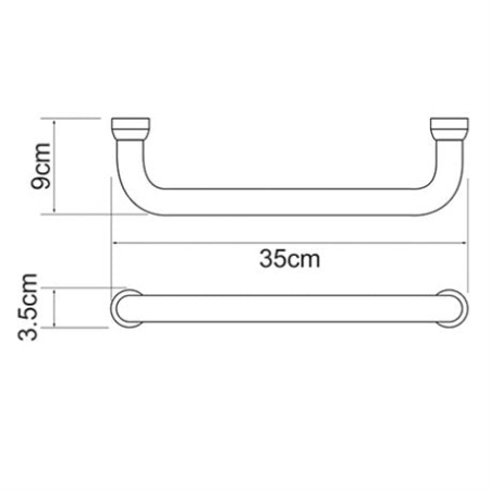 Поручень для ванны WasserKRAFT K-1066