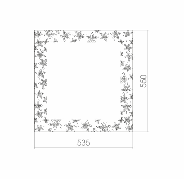 Зеркало (54х55) Silver Mirrors Лето 00000657