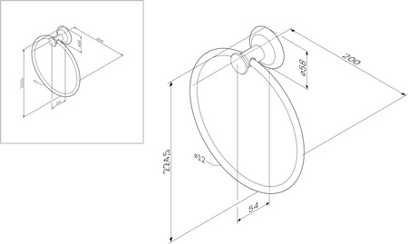 Кольцо для полотенец Am.Pm Like A8034400