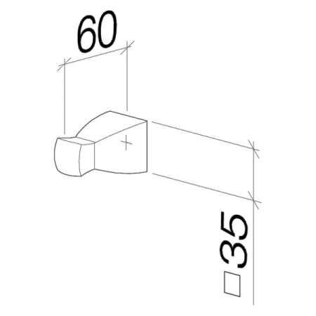 Крючок Dornbracht для Villeroy&Boch Square 83 251 910-00