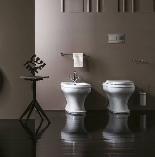 Унитаз приставной Azzurra Charme CHVCTT000000BI без сиденья