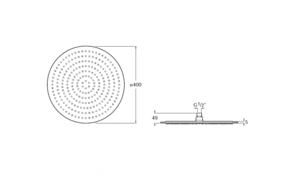 Верхний душ Roca Raindream A5B2650C00