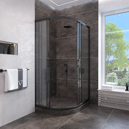 Душевой угол Veconi Rovigo RV-107B, (90x90) RV107B-90-01-C4