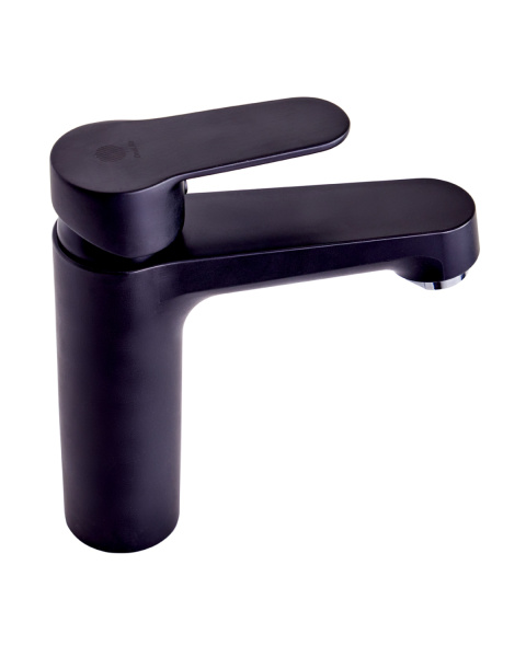 Смеситель для раковины однорычажный полимерный OneLife P07-021b черный