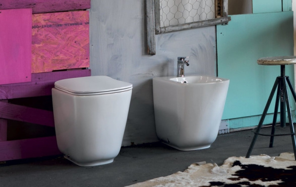 Унитаз напольный приставной Kerasan Tribeca 511801