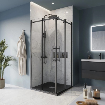 Душевой уголок BelBagno Marino MARINO-A-2-90-C-NERO
