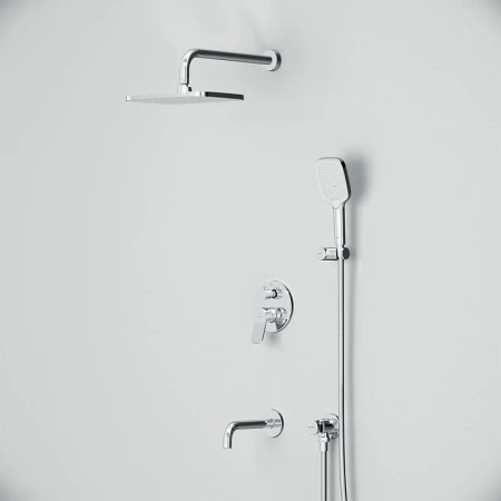 Душевой комплект с изливом Am.Pm X-Joy FB85A3RH40 хром