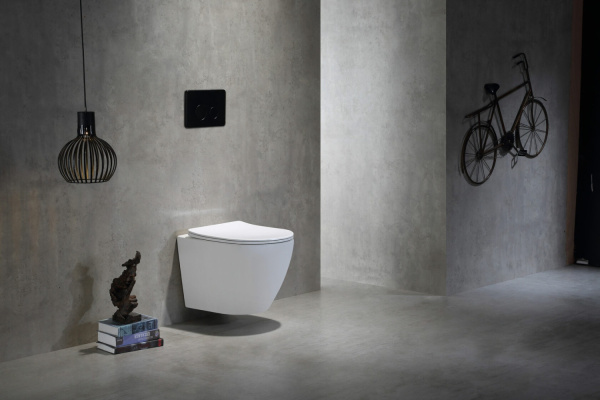 Унитаз подвесной безободковый SantiLine SL-5025Z с сиденьем микролифт