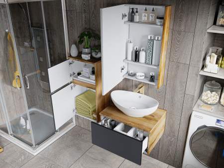 Зеркало-шкаф (45х80) Misty Ива 45 левый П-Ива04045-01Л