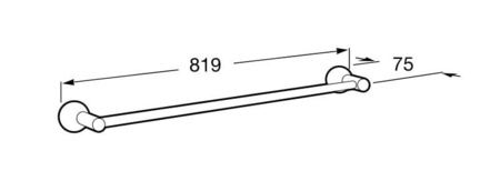 Полотенцедержатель Roca Superinox 815687001