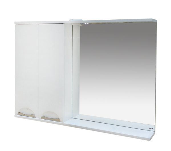 Зеркало-шкаф (120х80) Misty Куба 120 левый П-Куб-01120-011Л