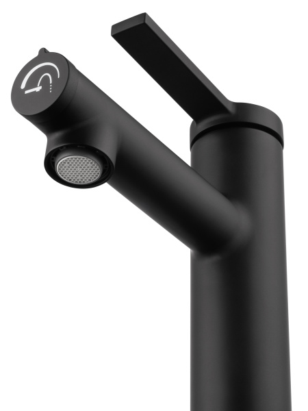 Смеситель для раковины с функцией полоскания WONZON & WOGHAND, черный матовый WW-H1017-MB