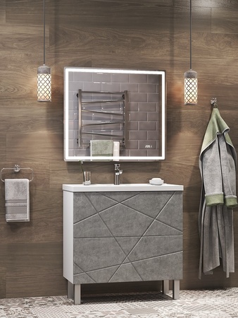 Зеркало с подсветкой (80x70) Vigo Geometry Comfort z.GEO.80.Comfort