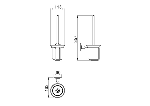 Ершик для туалета Timo Nelson 150061/00