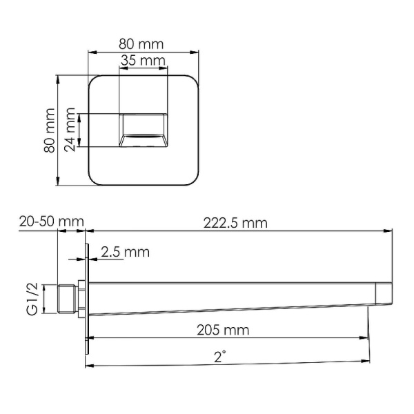Излив для ванны WasserKRAFT Schunter A308