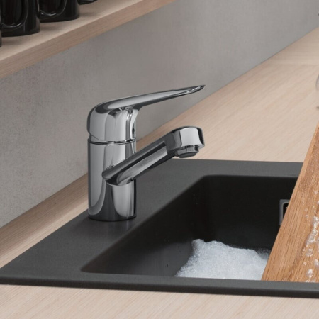 Смеситель для кухни однорычажный CoolStart Eco Hansgrohe  Logis M31 71866000 хром