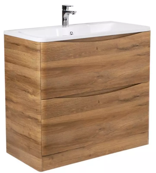 База под раковину подвесная BelBagno ACQUA-1000-2C-PIA-RR Rovere Rustico