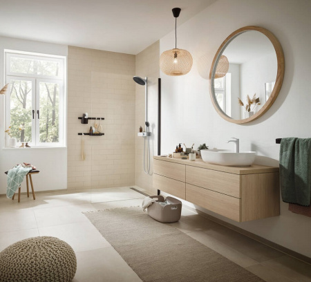 Душевая система с термостатом Hansgrohe Pulsify S 24241700, белый матовый