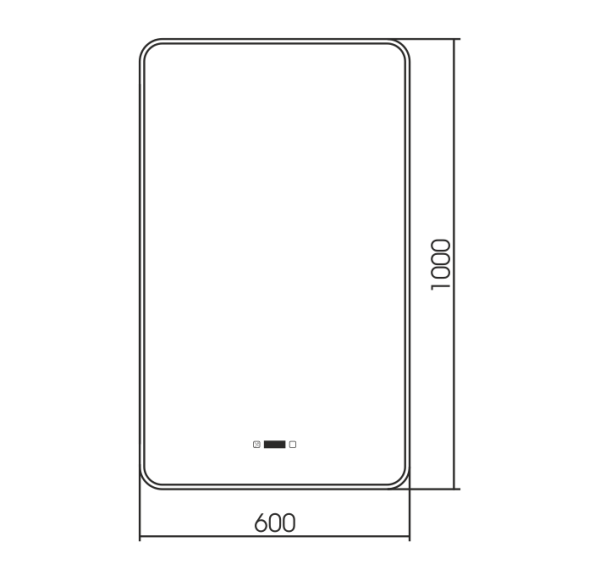 Зеркало (60х100) Silver Mirrors Incanto LED-00002539