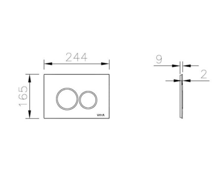 Клавиша смыва Vitra Origin 740-2411