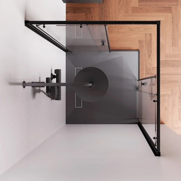 Душевой уголок (90х90) Am.Pm X-Joy W94G-403-9090-BT1K черный матовый