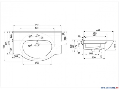 Раковина Della Mia Т107501111