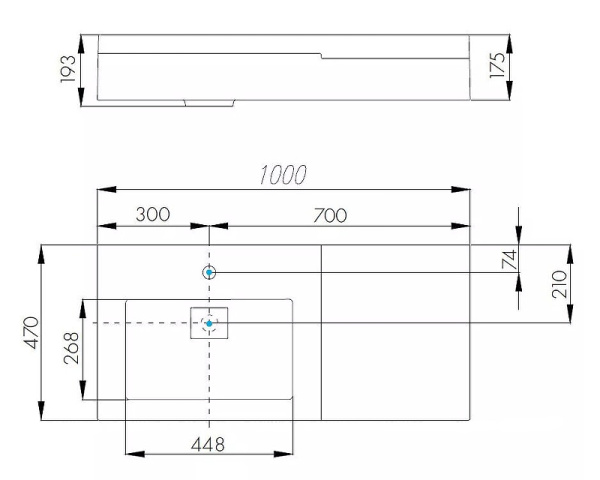 Тумба с раковиной Акватон Сакура 100 1A2349K1SKW80