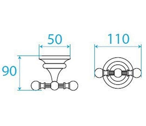 Крючок Cezares Olimp OLIMP-DHK-01 Крючок Cezares Olimp OLIMP-DHK-01